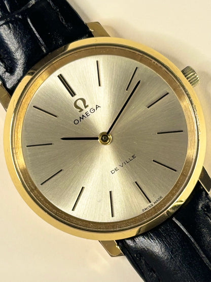 1968 Omega De Ville Ref. 111.0107 men’s manual watch gold plated case