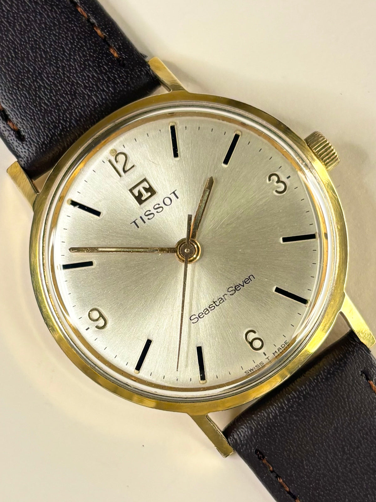 TISSOT Seastar Vintage 1970’s Men’s Manual Gold Dress Watch