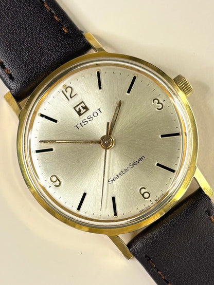 TISSOT Seastar Vintage 1970’s Men’s Manual Gold Dress Watch
