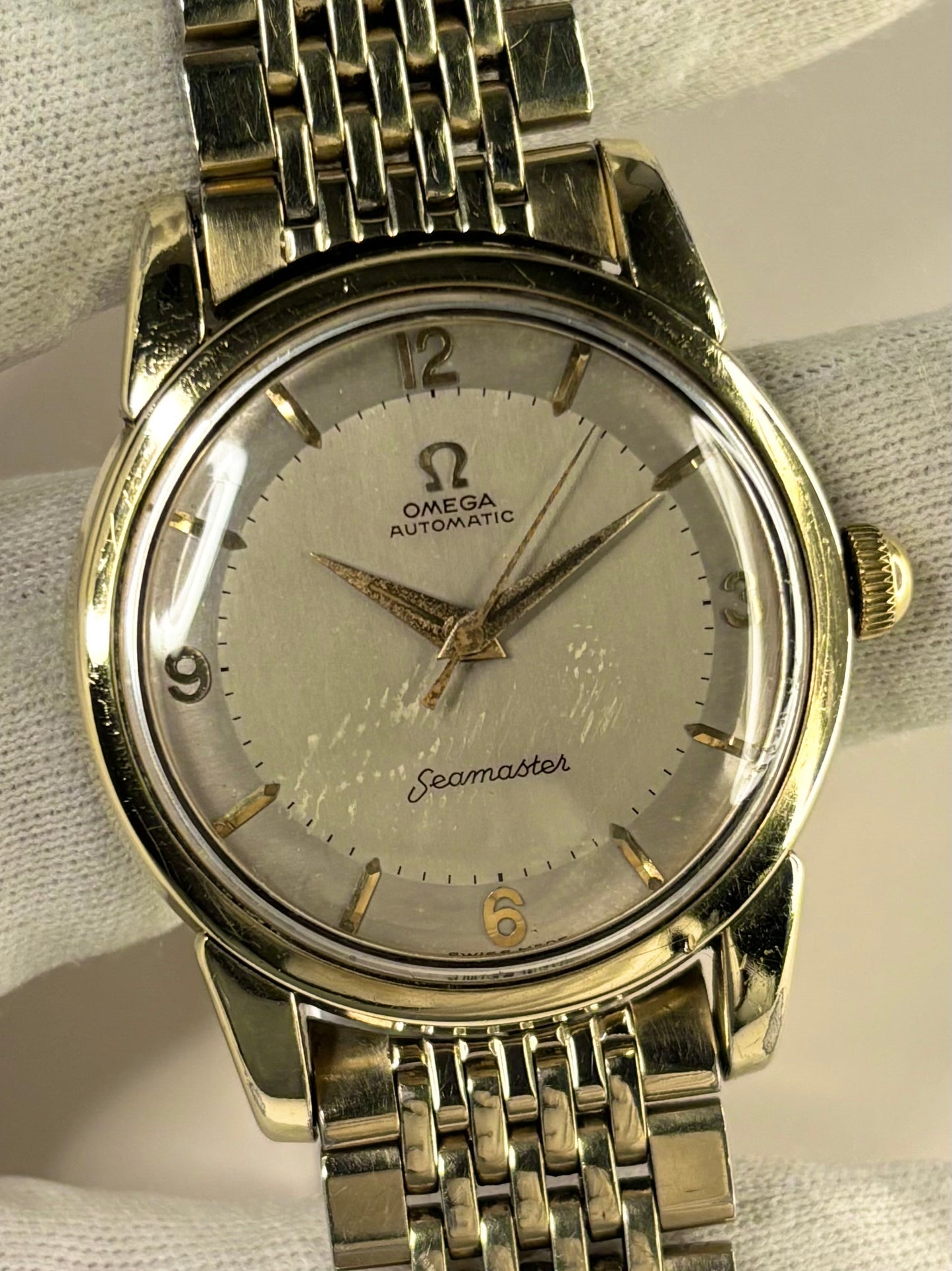 OMEGA Seamaster *+BOX* Vintage 1950's Men’s Automatic Gold Watch - 2846-3