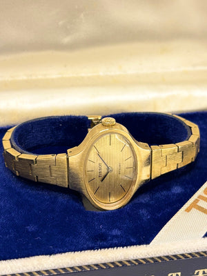 TISSOT Stylist Ladies *+BOX* Vintage 1970’s Manual Gold Watch