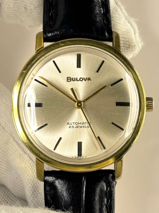 BULOVA Vintage 1960’s Men’s Automatic Gold Dress Watch - 11 BLAC