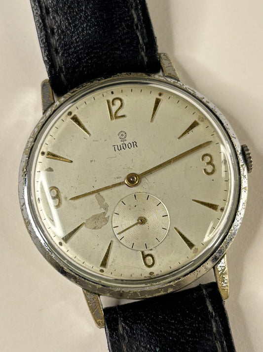 TUDOR Vintage 1950’s Men’s Manual Silver Sub-Seconds Watch - 1754