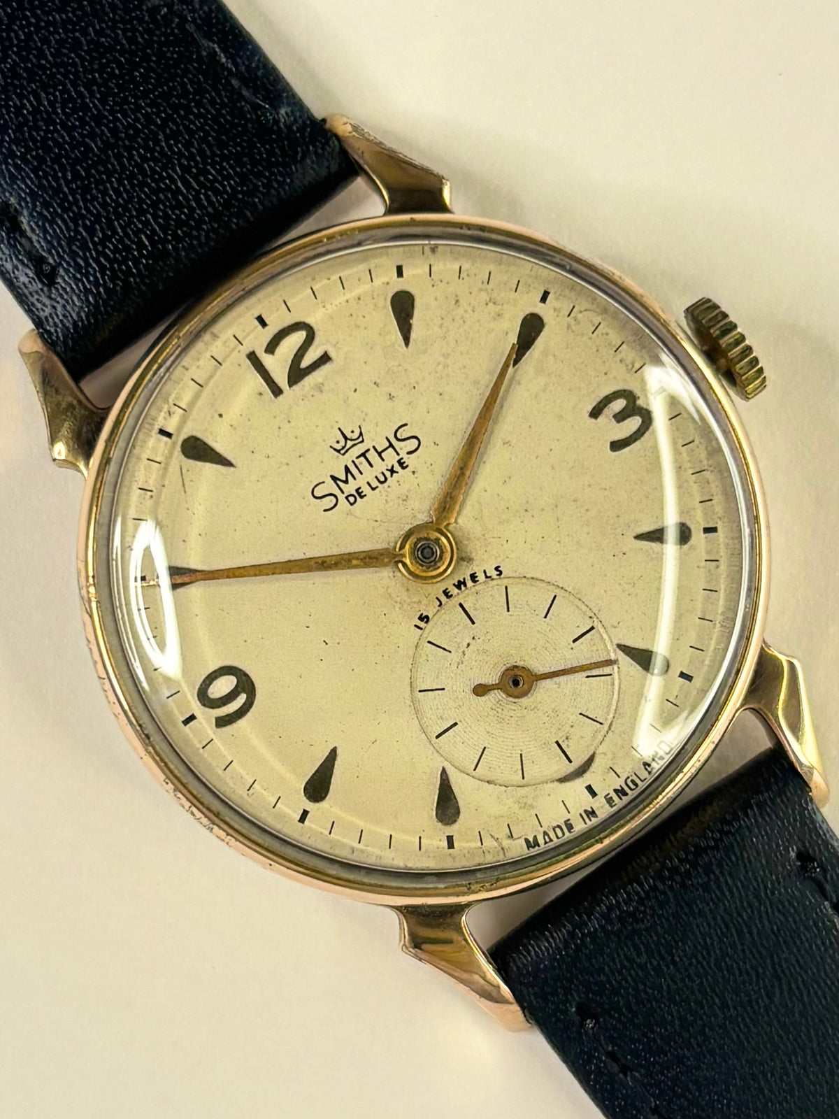 Vintage Smiths watch – c.1960 men's gold-plated manual dress watch in good condition with minor age-appropriate marks.
