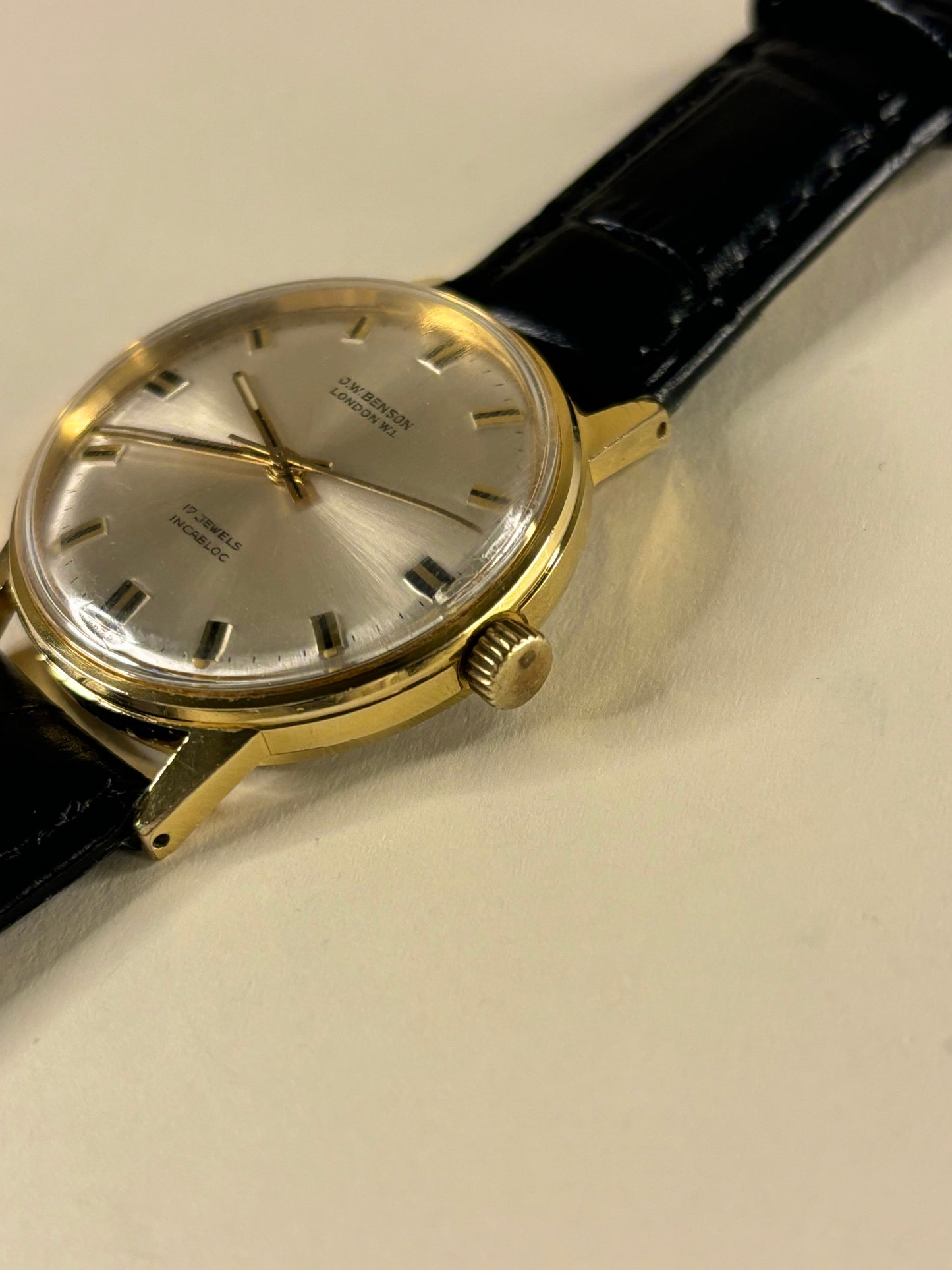 J W Benson London W.1. Gold 1960’s Manual Dress Watch 338
