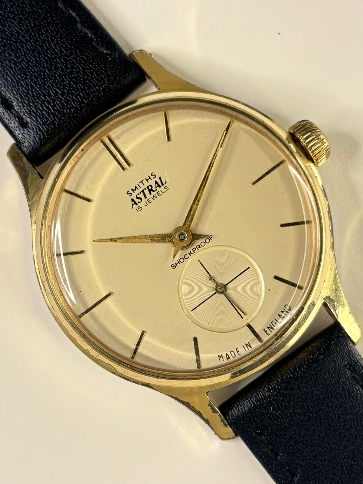 SMITHS Astral Vintage 1960’s Men’s Manual Sub-Seconds Gold Dress Watch
