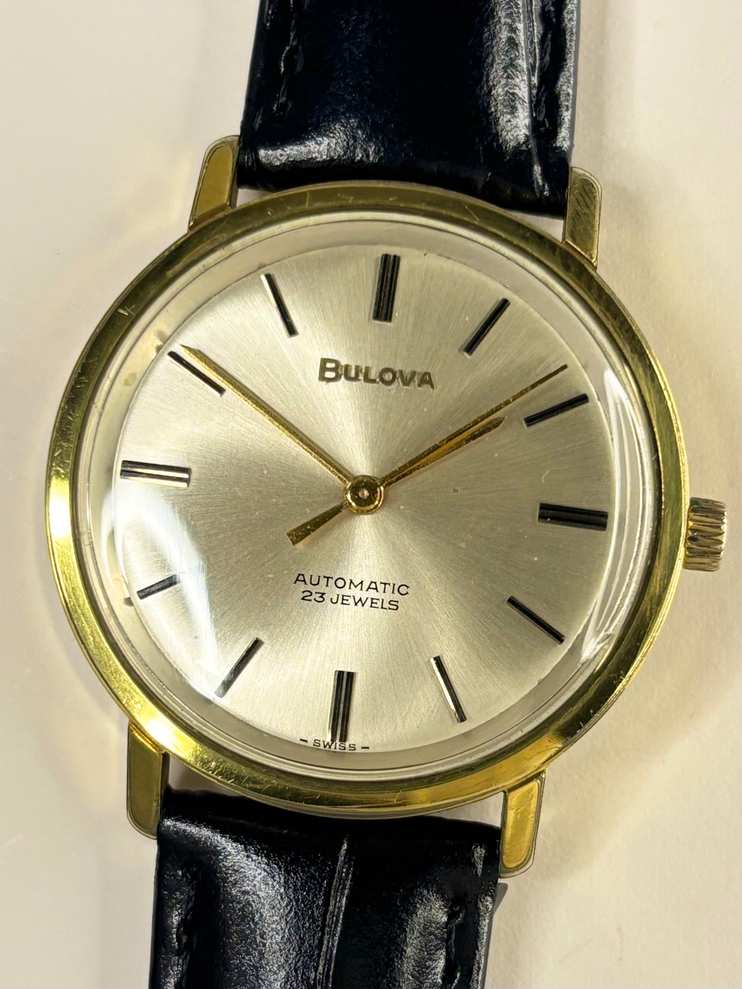 BULOVA Vintage 1960’s Men’s Automatic Gold Dress Watch - 11 BLAC