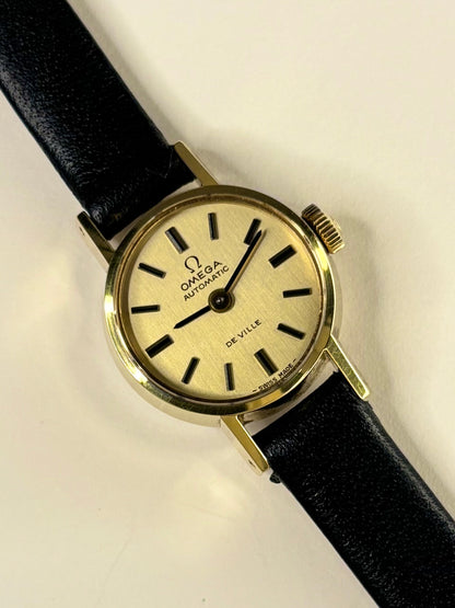 1974 Omega ladies timepiece ref. 551.0057 — 18mm gold-plated case, calibre 661 automatic movement timekeeper with original papers