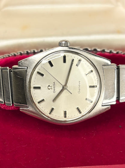 OMEGA Geneve Vintage *+BOX* 1960’s Men’s Manual Silver Watch - 135.041