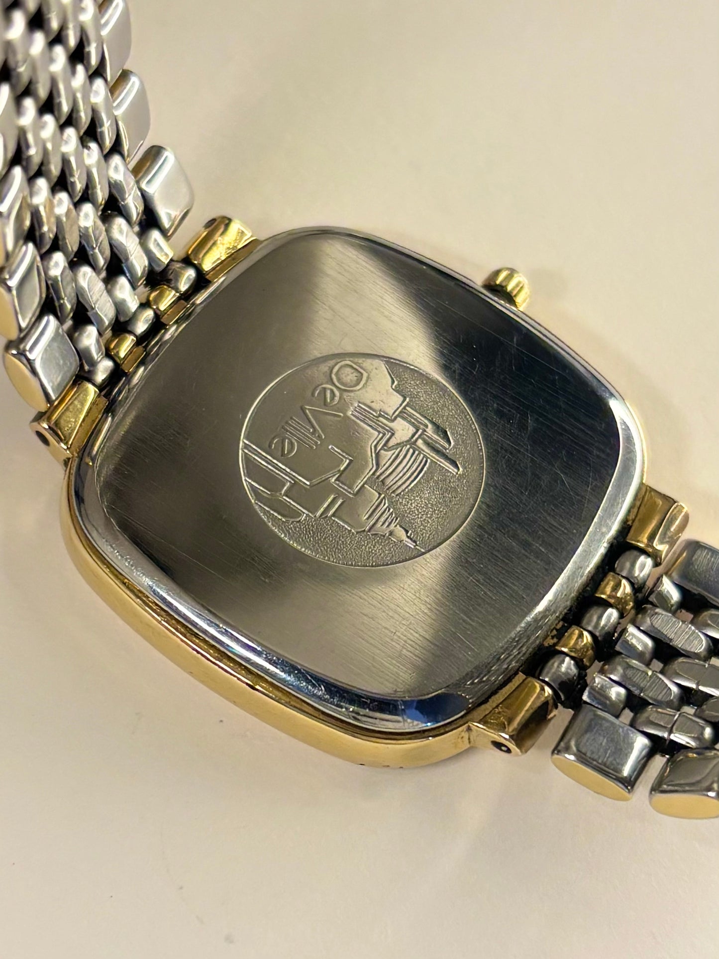 OMEGA De Ville *+BOX&PAPERS* Vintage 1980’s Men’s Bimetal Date Watch - 396.1017
