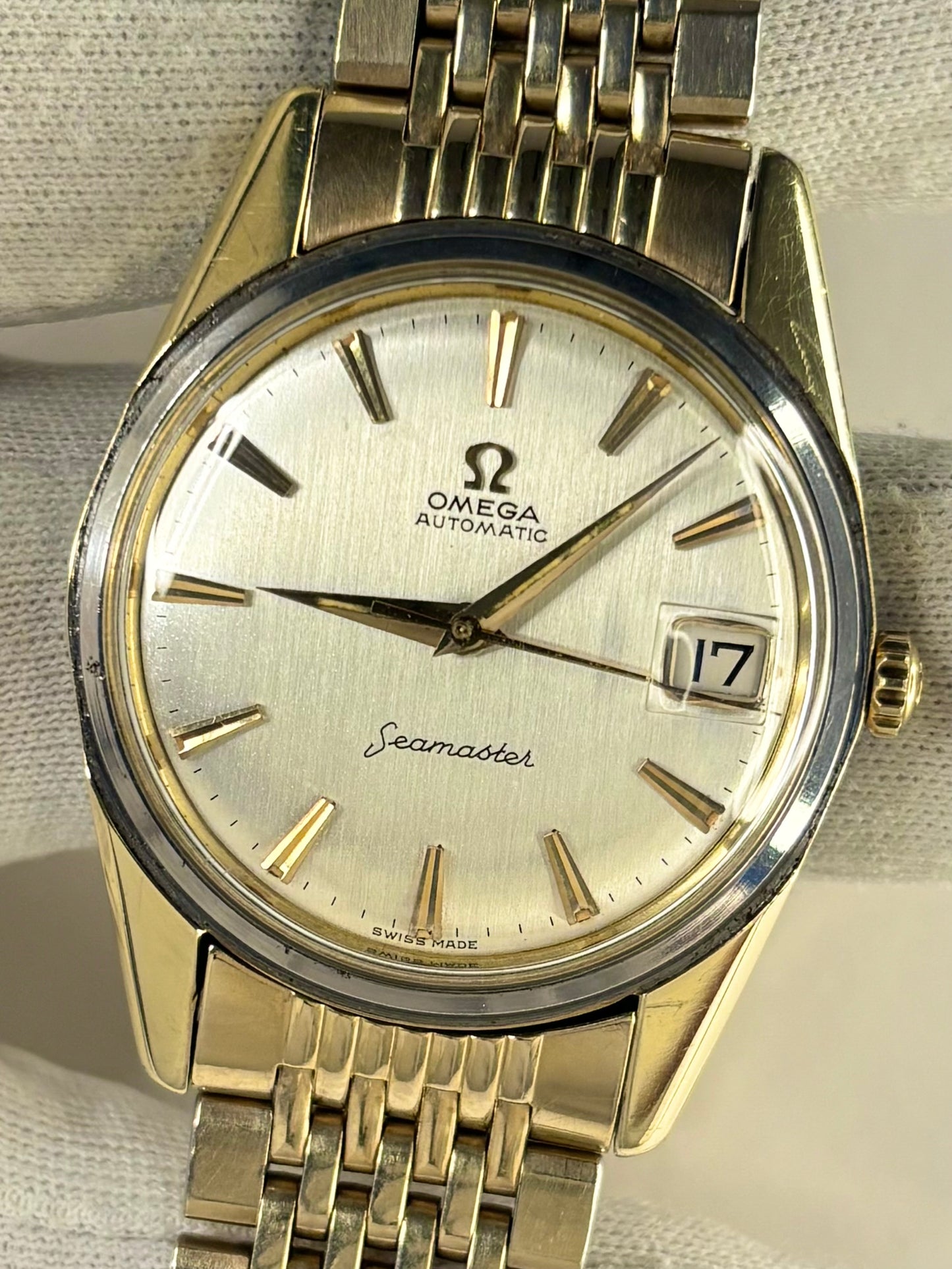 OMEGA Seamaster Vintage *+BOX* 1960’s Automatic Men’s Date Gold Watch - 14701