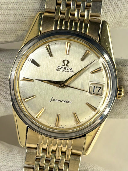 OMEGA Seamaster Vintage *+BOX* 1960’s Automatic Men’s Date Gold Watch - 14701
