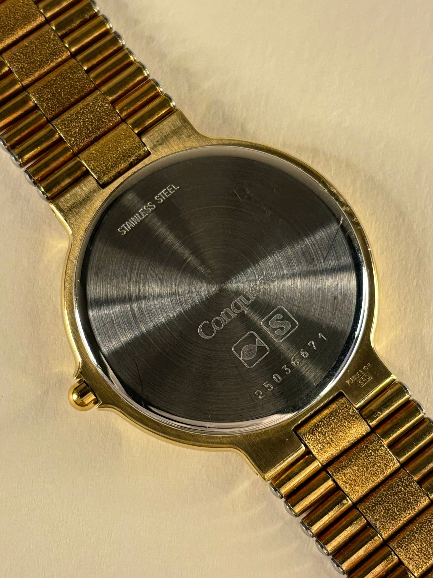 Longines Conquest Vintage 1990’s Men’s Quartz Gold Date Watch L161.4