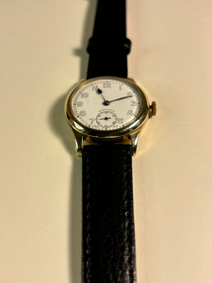 Longines 9ct Solid Gold 1940’s Sub-Seconds Manual Watch 10.68