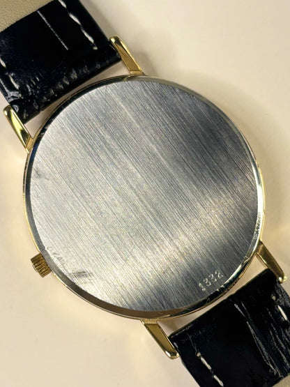 OMEGA De Ville Vintage 1970’s Men’s Black Dial Date Gold Dress Watch - 192.0057