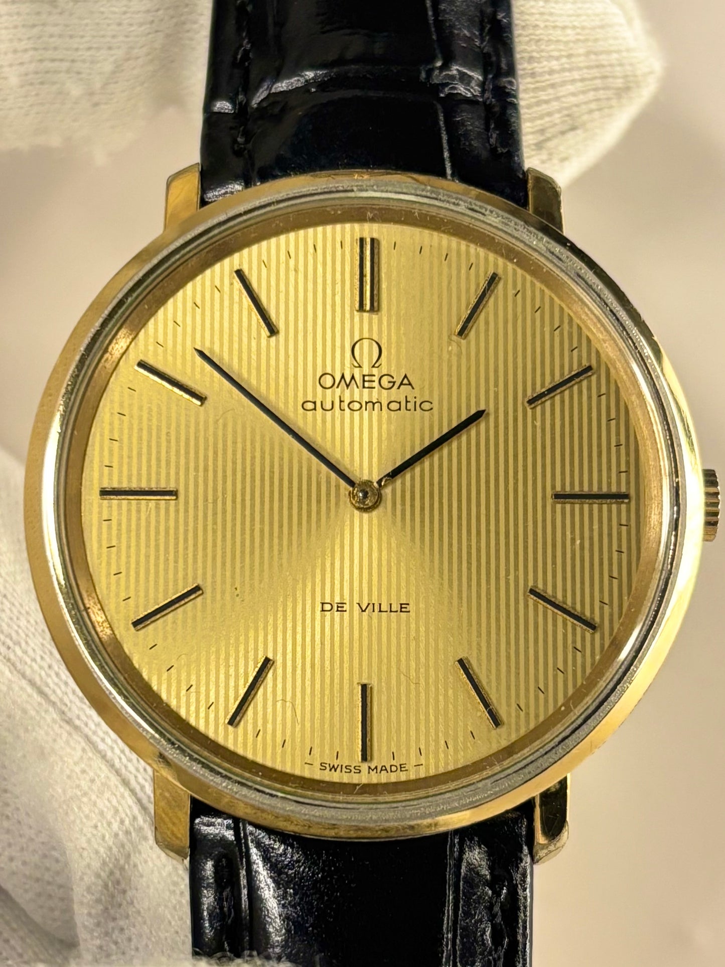 OMEGA De Ville *+PAPERS* Vintage 1970’s Men’s Automatic Gold Dress Watch - 151.0039