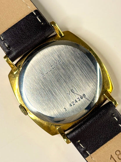 BULOVA Vintage *+BOX* 1960’s Men’s Manual Gold Cushion Dress Watch
