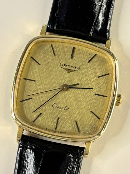 Longines 1980s vintage men’s timepiece Cal. L977.2 quartz movement