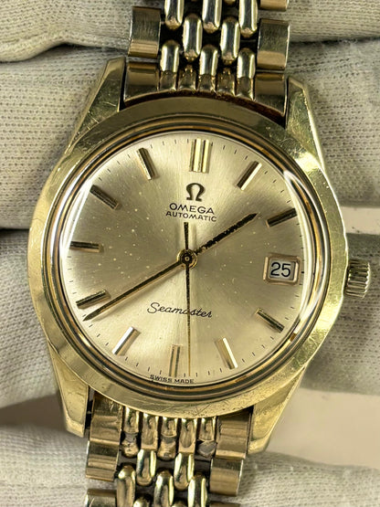 OMEGA Seamaster *+BOX* Vintage 1960’s Men’s Automatic Gold Watch - 166.010