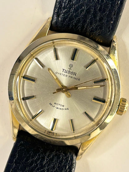TUDOR Oyster Prince *+BOX* Vintage 1960’s Men’s Automatic Gold Dress Watch - 7965