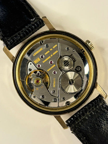 6942 Mechanism of Longines 1977 vintage 9ct gold manual wind men’s watch