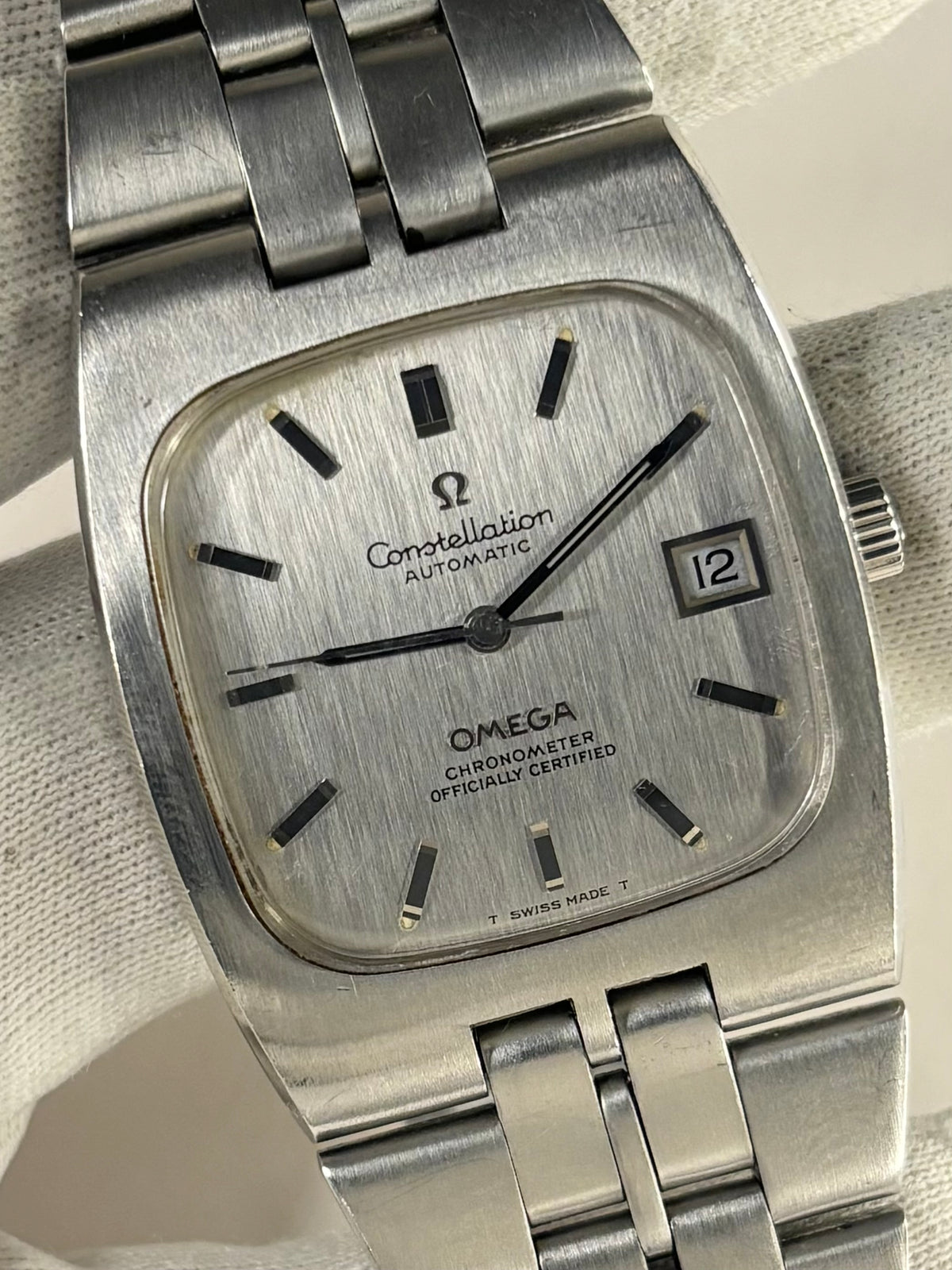 OMEGA Constellation Vintage 1970s *+BOX* Men’s Automatic Date Silver Watch - 168.047