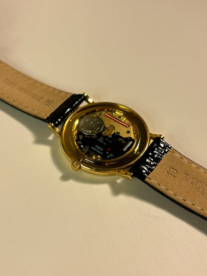 Longines 18ct Solid Gold Quartz Date Watch with Original Warranty L156.2