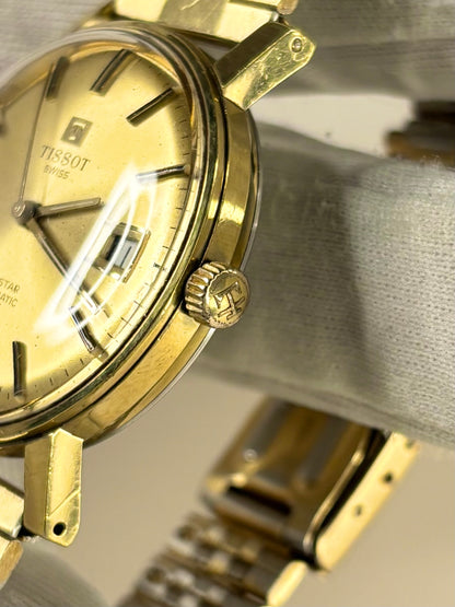 TISSOT Seastar Vintage 1970’s Men’s Automatic Date Gold Dress Watch