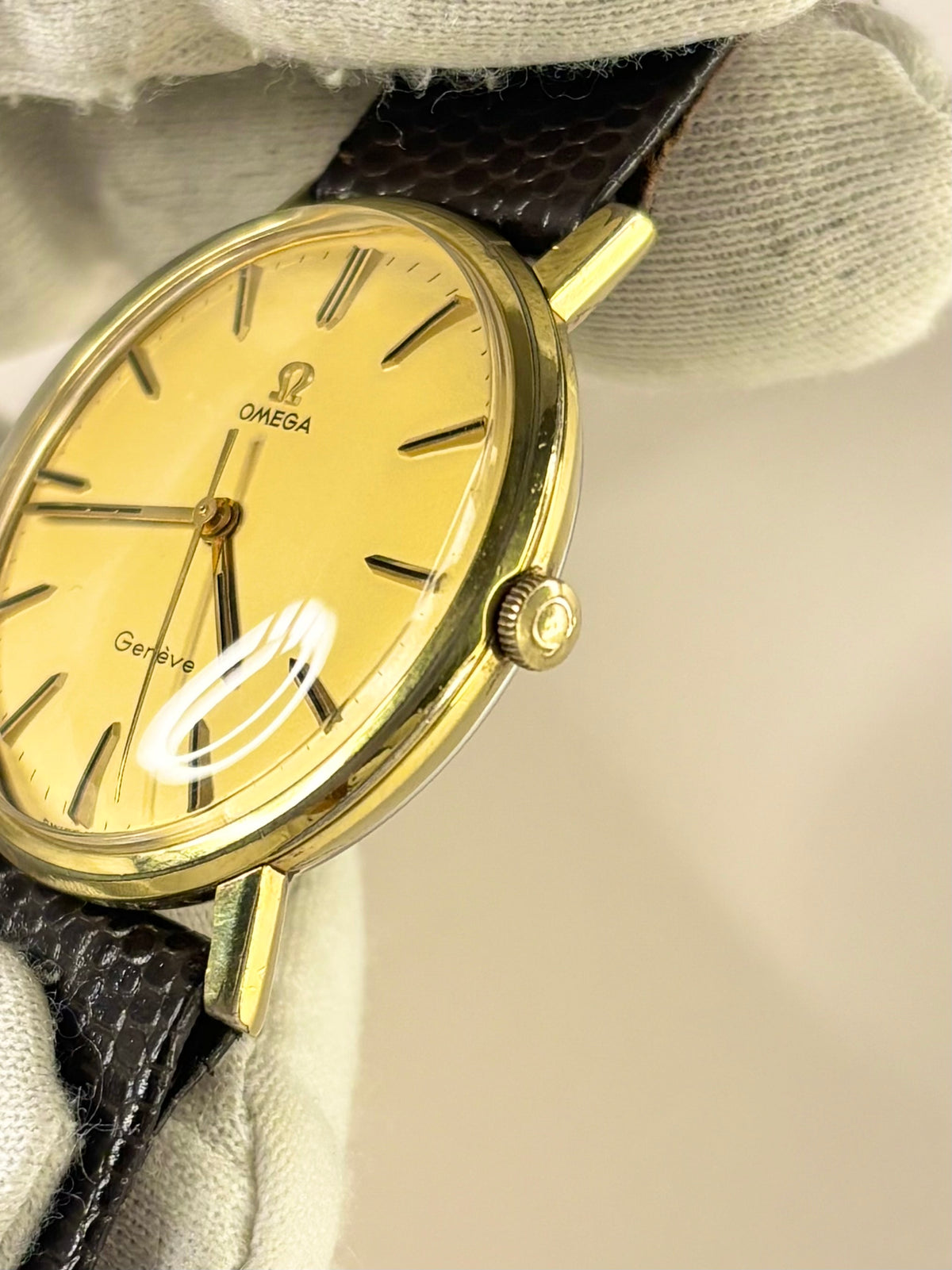 OMEGA Geneve Vintage 1960s Men’s Manual Gold Dress Watch - 131.019
