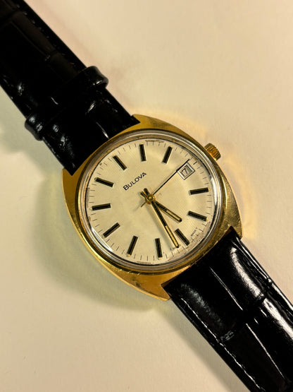 Bulova Gold Plated Square Men's Watch Cal.M4
