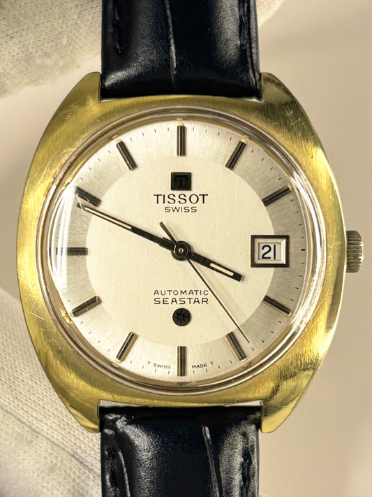 TISSOT Seastar Vintage 1970’s Mens Automatic Date Gold Dress Watch