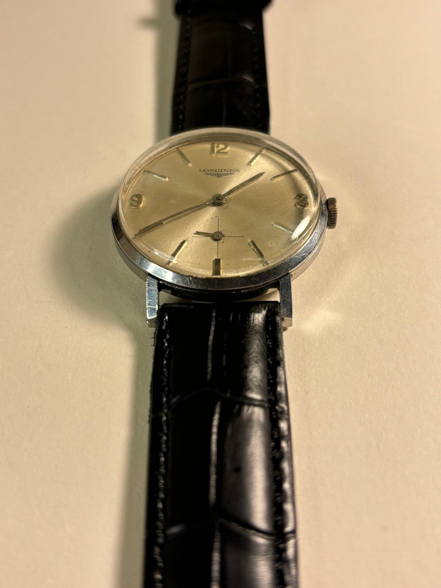 Longines Stainless Steel Sub-Seconds Manual Watch 30L