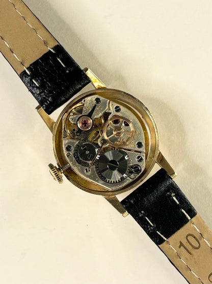 ROLEX Precision 9ct Gold *+BOX* Ladies Vintage 1960s Manual Dress Watch