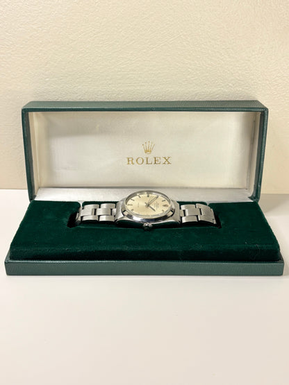 Rolex Oyster-Perpetual ref. 5500 vintage men’s automatic watch, stainless steel, 36mm case, original box and papers