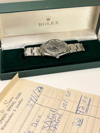 ROLEX Oyster Perpetual *FULL SET* Vintage 1970’s Men’s Automatic Silver Watch - 1002