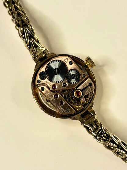OMEGA 9ct Gold *+BOX* Ladies Vintage 1950’s Manual Cocktail Watch - 77824