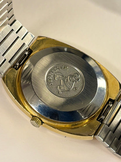 OMEGA Seamaster *+BOX* Vintage 1970’s Men’s Automatic Day Date Gold Watch - 166.0207