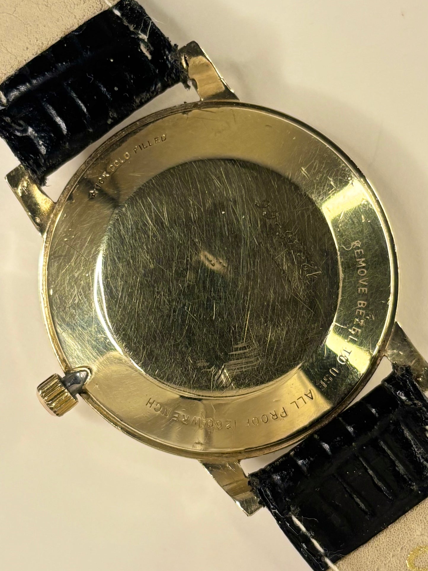 Longines Flagship 10K Gold Filled Vintage 1960’s Men’s Date Gold Dress Watch