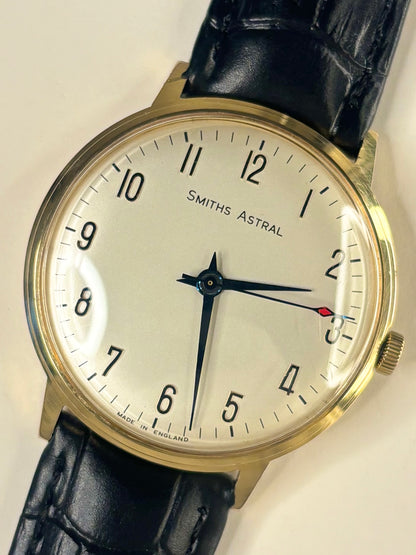 SMITHS Astral *+BOX&PAPERS* Vintage 1960’s Men’s Manual Gold Dress Watch