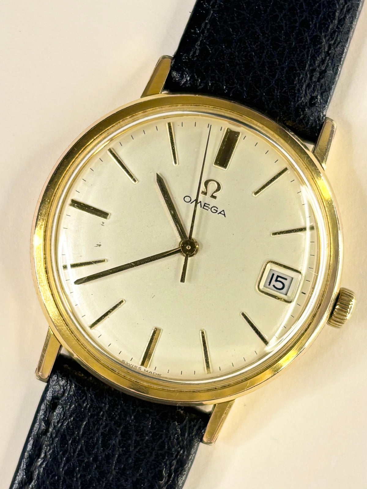 OMEGA Vintage 1960’s Men’s Manual Date Gold Dress Watch - 132.019