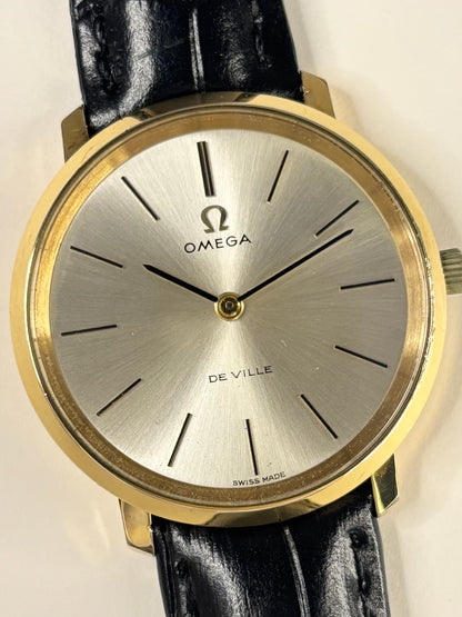 Authentic 1968 Omega De Ville vintage timekeeper gold plated manual watch