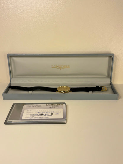 Longines Presence 1993 vintage men’s timepiece quartz Cal. 156 with box and papers