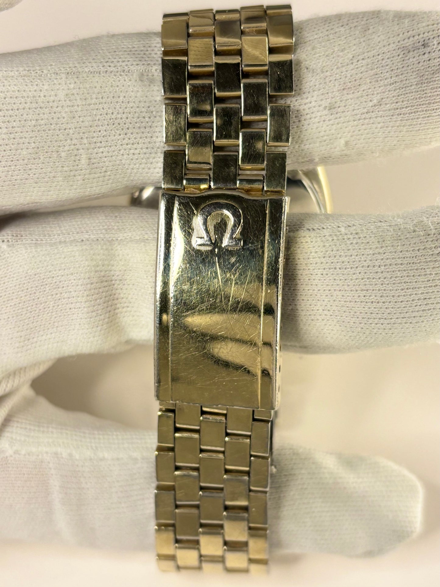 OMEGA Constellation *+BOX* Linen Dial Vintage 1970’s Men’s Automatic Gold Dress Watch  - 168.017