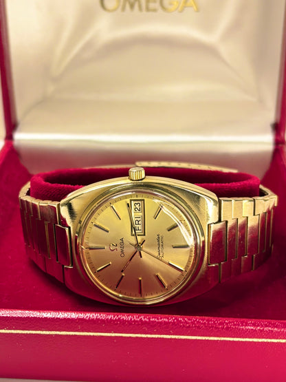 OMEGA Seamaster *+BOX* Vintage 1970’s Men’s Automatic Gold Watch - 166.0216