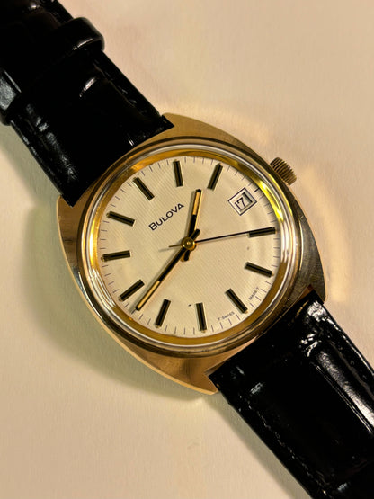 Bulova Gold Plated 1970’s Manual Date Watch 11 AOCD