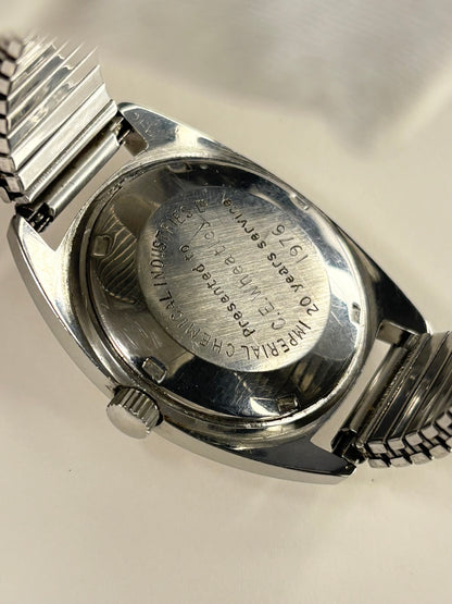 GARRARD Vintage 1970’s Men’s Automatic Date Silver Watch