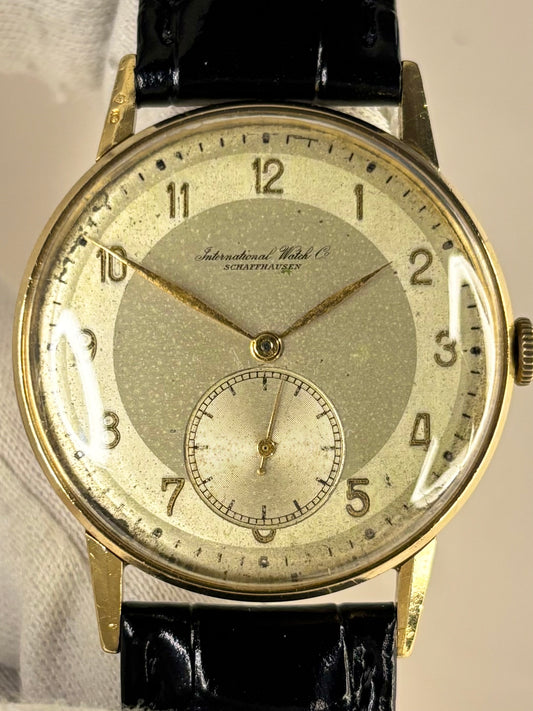 IWC Schaffhausen 18ct Solid Gold Manual 1940’s Sub-Seconds Watch 105