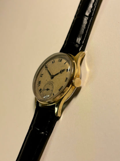 Longines Men's Gold Vintage 1940's WW2 Watch