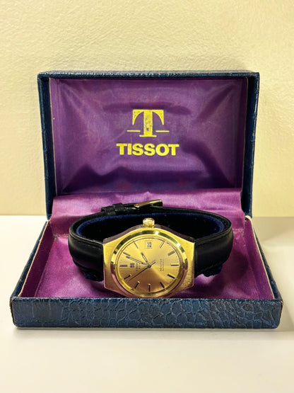 TISSOT Seastar Vintage 1970’s *BOXED* Men’s Automatic Date Gold Dress Watch - 2481