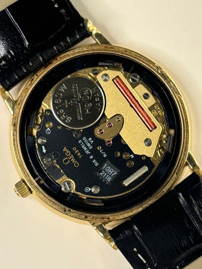 omega de ville watch ref. 196.0312 with calibre 1430 quartz movement